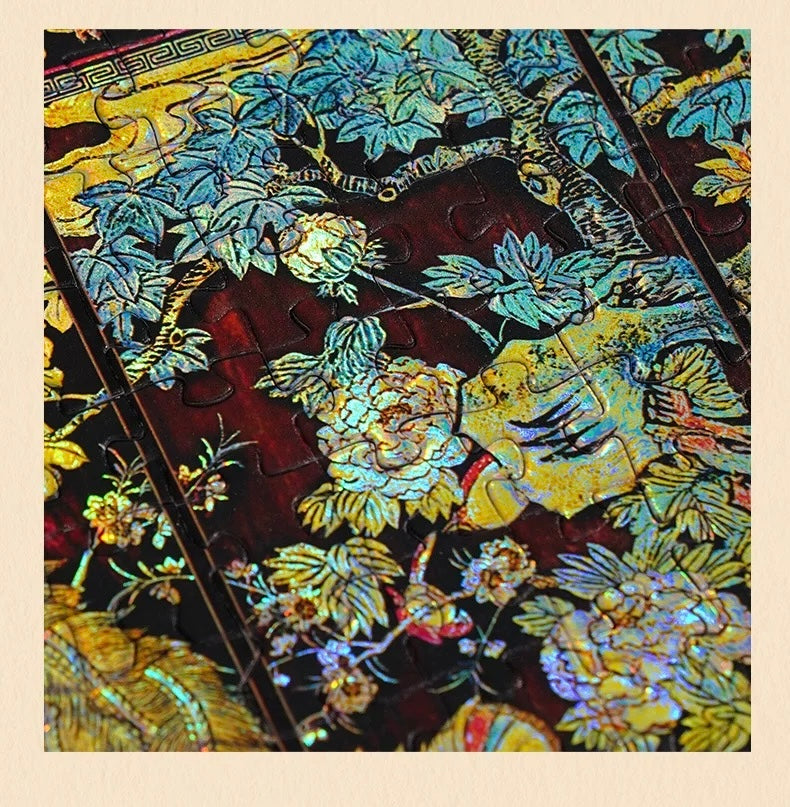TOI | 1000 Pieces | Phoenix and Hundred Birds Screen-Holographic Finish 百鸟朝凤屏风镭射款