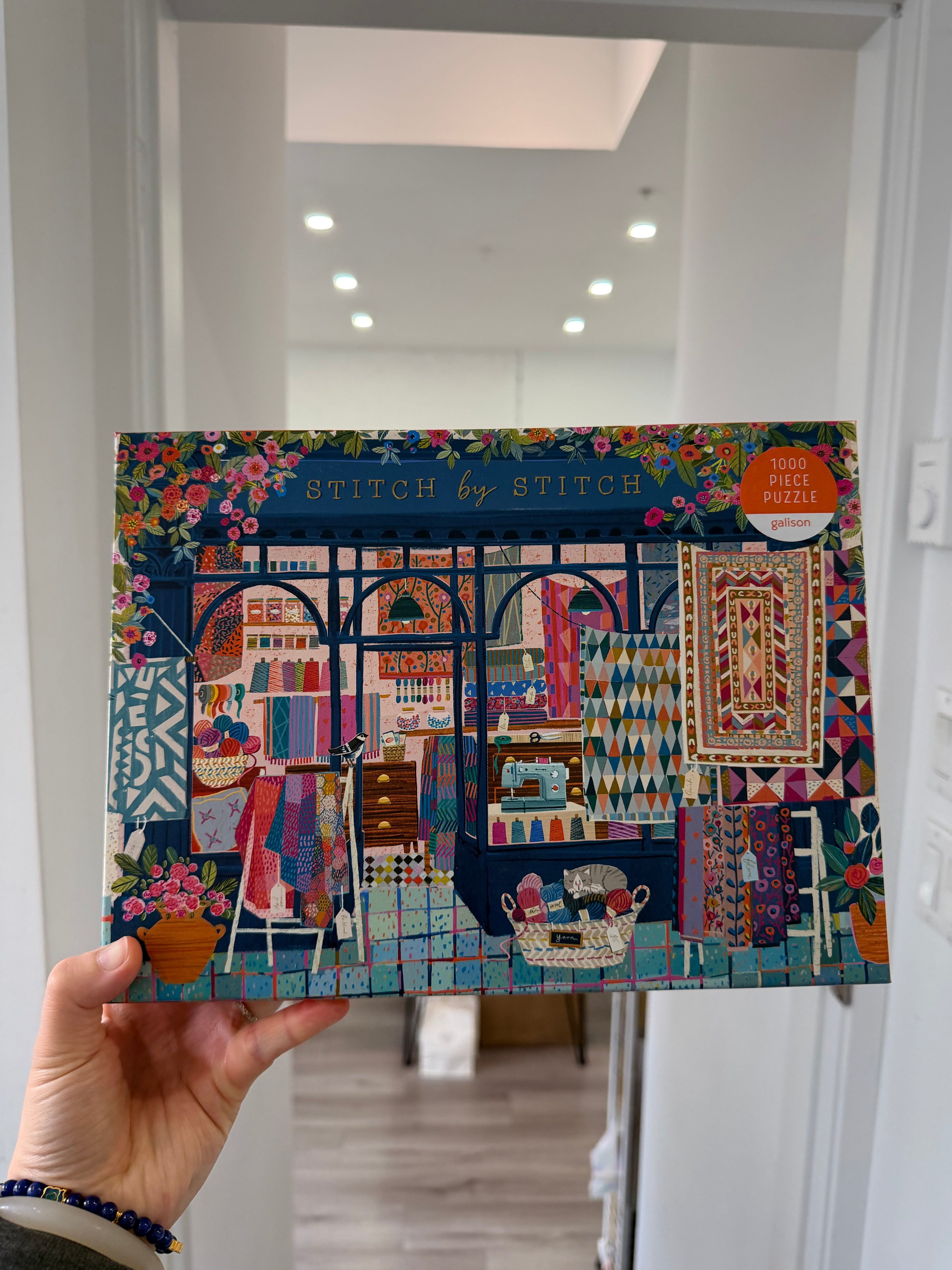 Galison | 1000 Pieces | Stitch by Stitch Puzzle