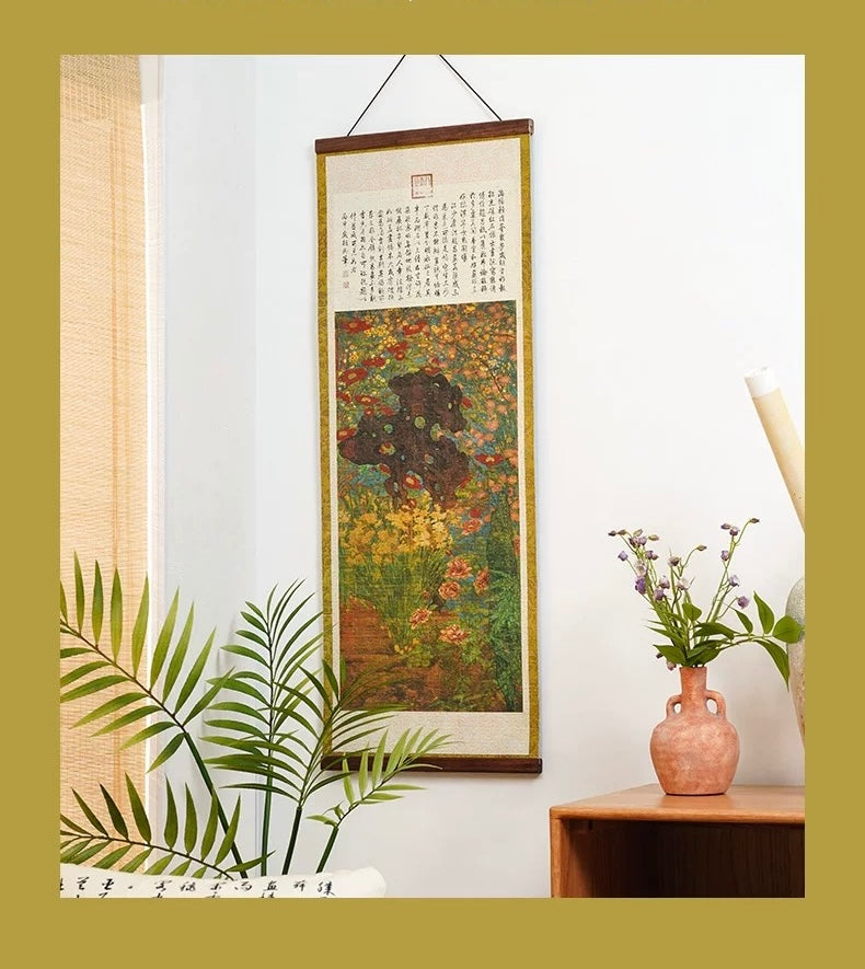 TOI | 1000 Pieces | Spring Blooming Fabric Puzzle with Hanging Scroll 岁朝图布面款带卷轴