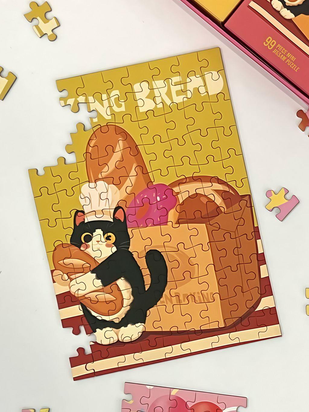 PuffinKids | Puzzle Set | Baking Cat