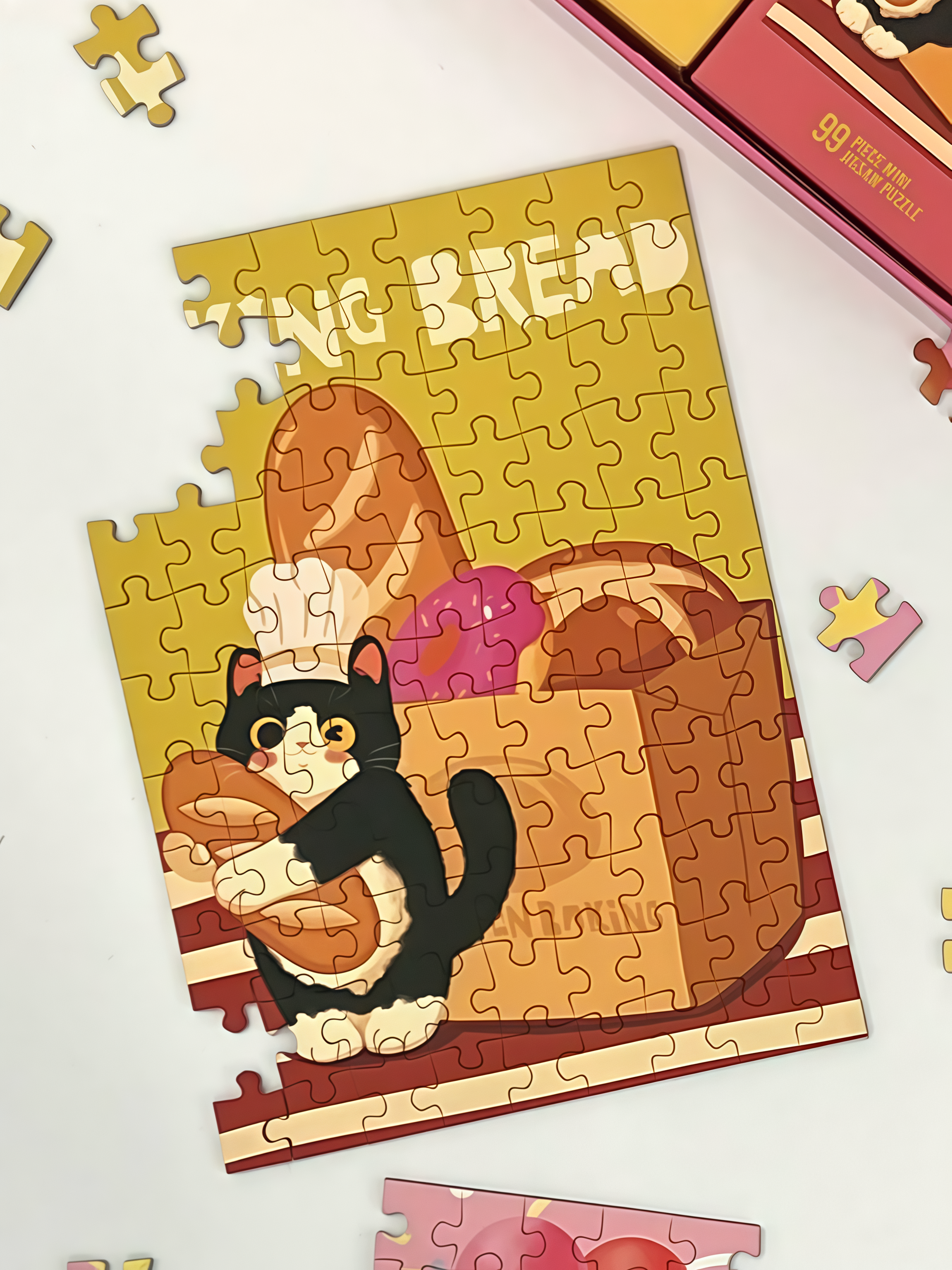 PuffinKids | Puzzle Set | Baking Cat