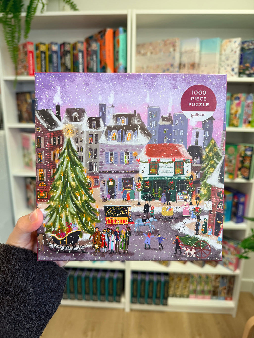 Galison | 1000 Pieces | Christmas Square Puzzle