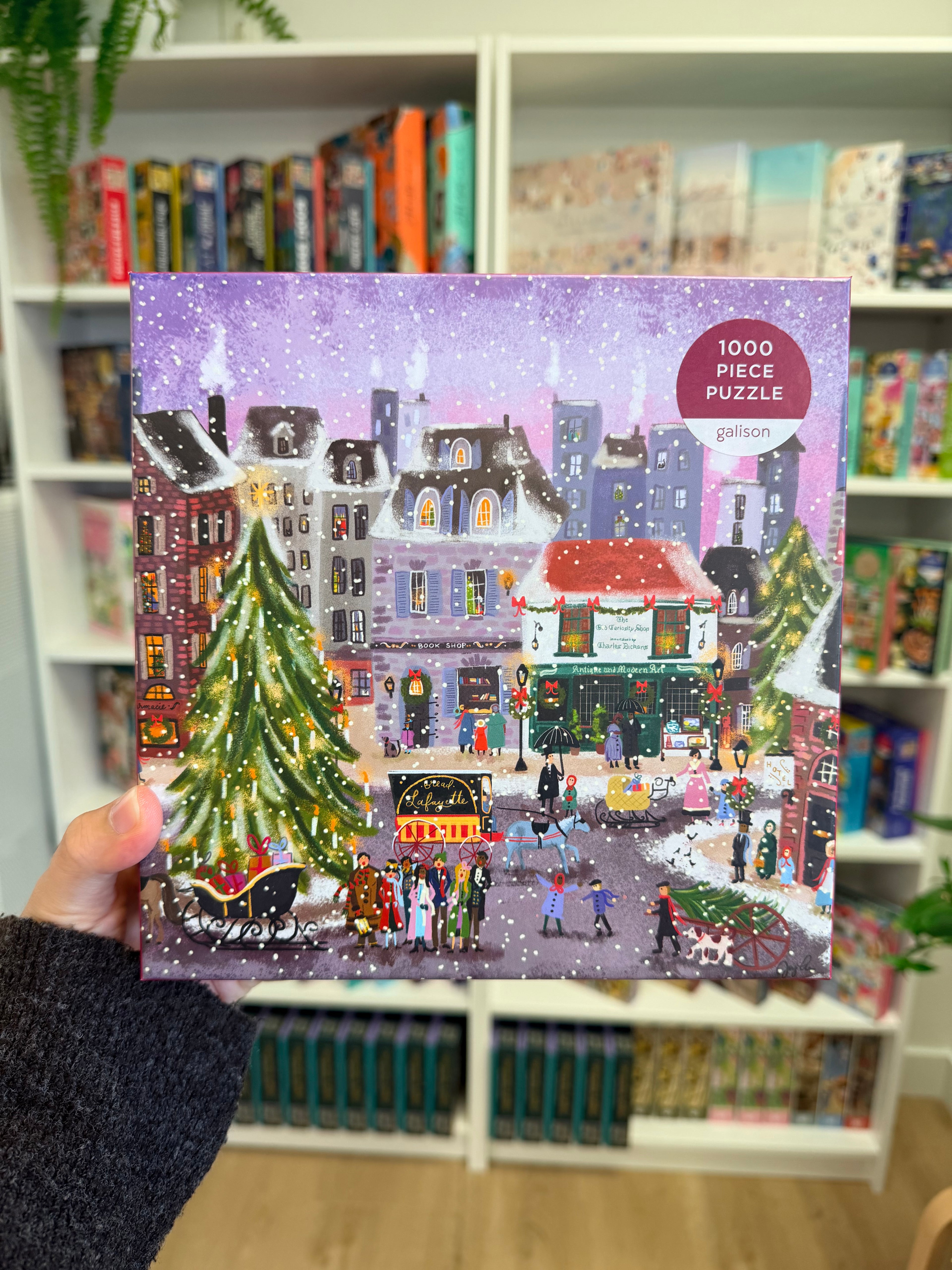 Galison | 1000 Pieces | Christmas Square Puzzle