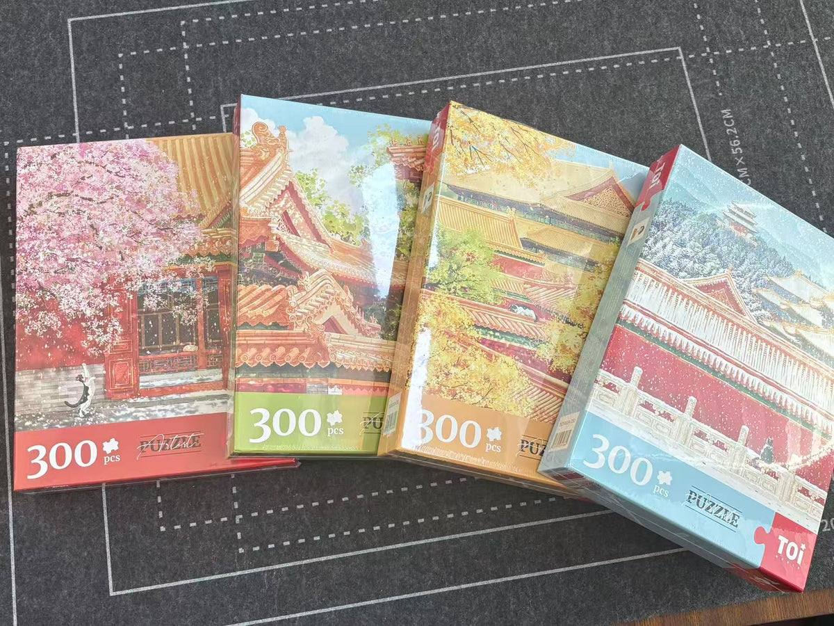 TOI Four Seasons in The Forbidden City Puzzle Bundle - 300 Pieces * 4