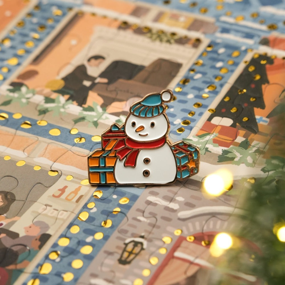 YouthWill | 500 Pieces | Merry Snowy Night Foil Puzzle