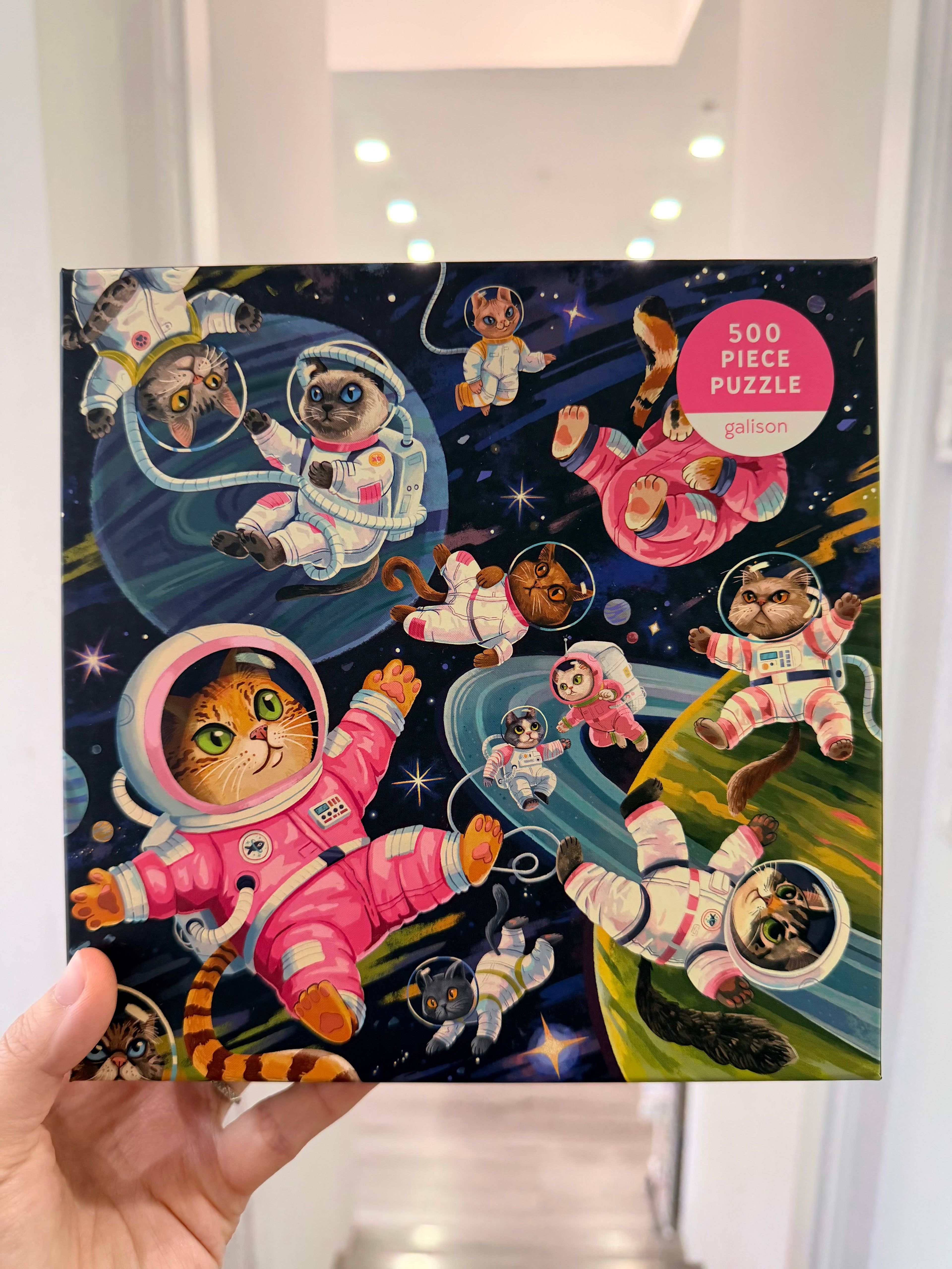 Galison | 500 Pieces | A Space Meowdyssey Puzzle
