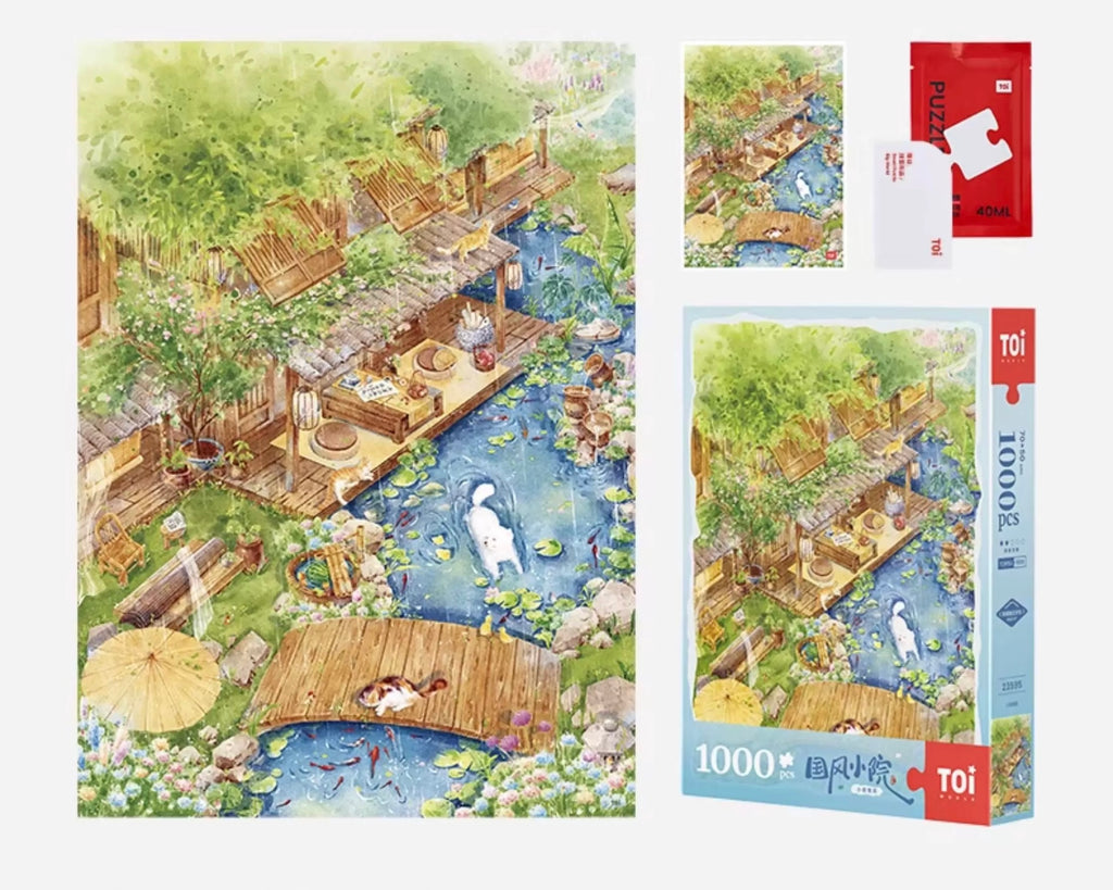 TOI | 1000 Pieces | Summer in Courtyard 国风小院夏-小荷微雨