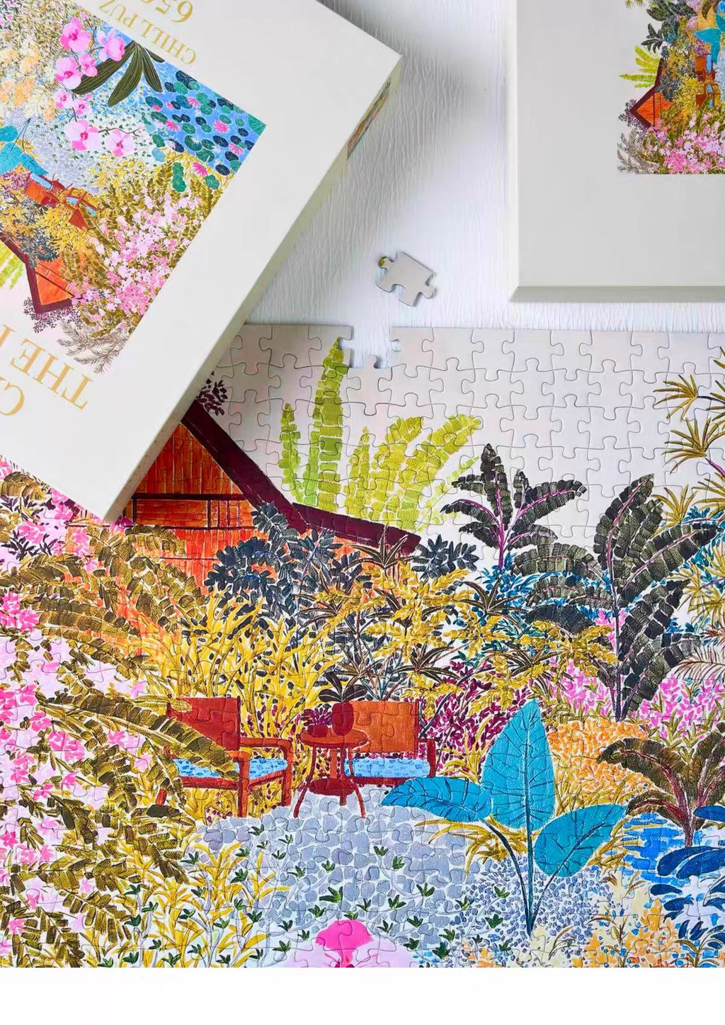 Chill Puz | 650 Pieces | Cabin in the Flowers 花丛小木屋