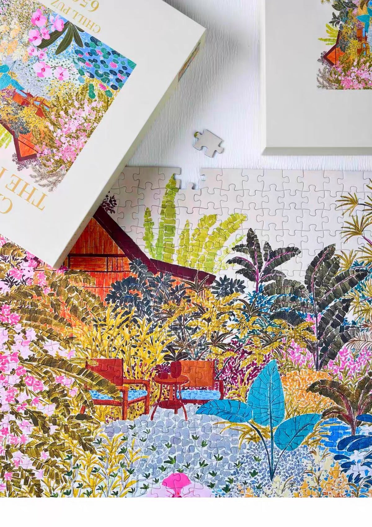 Chill Puz | 650 Pieces | Cabin in the Flowers 花丛小木屋