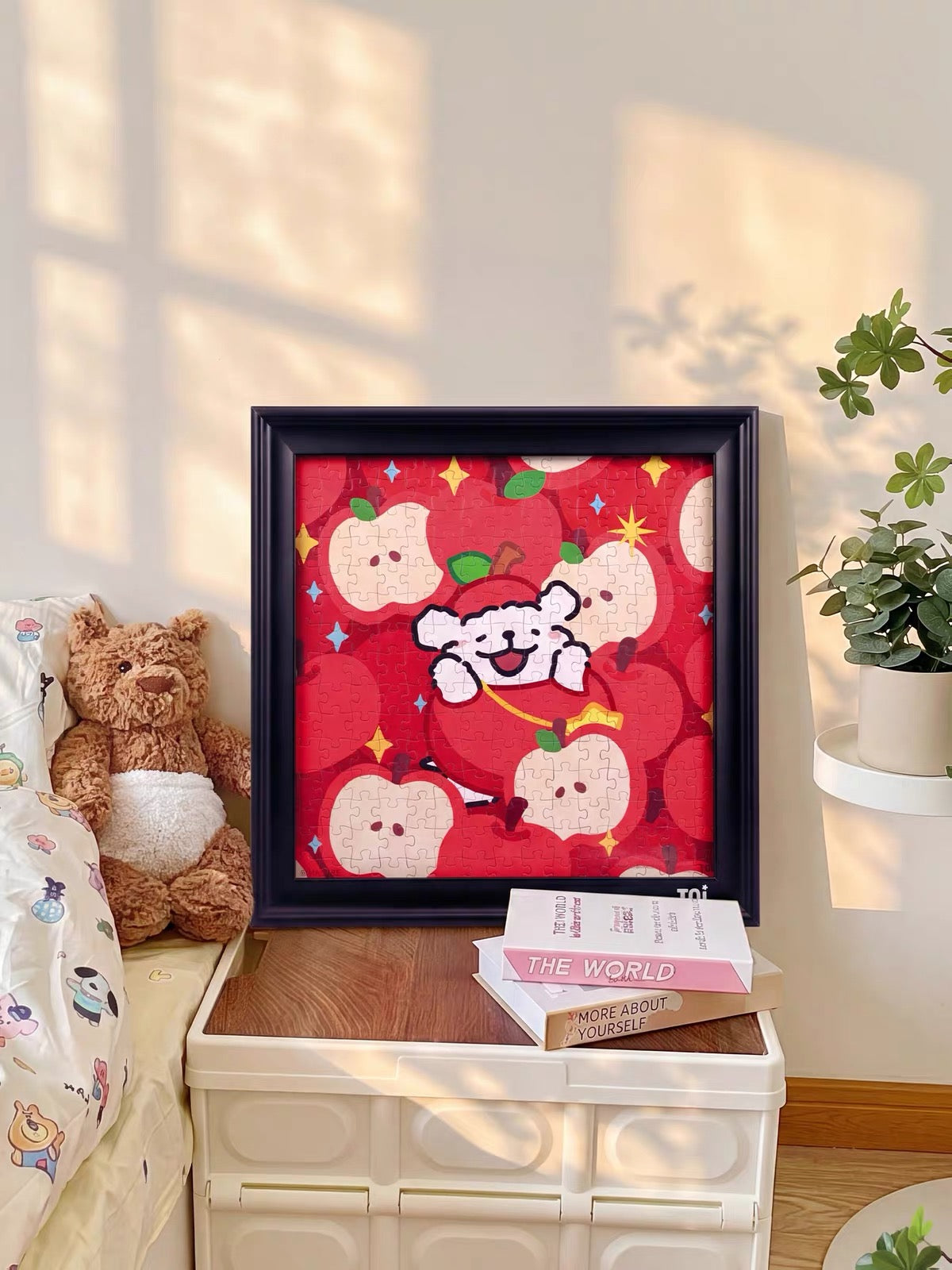 TOI | 225 Pieces | Apple Puppy Puzzle with Frame 苹果小狗带相框