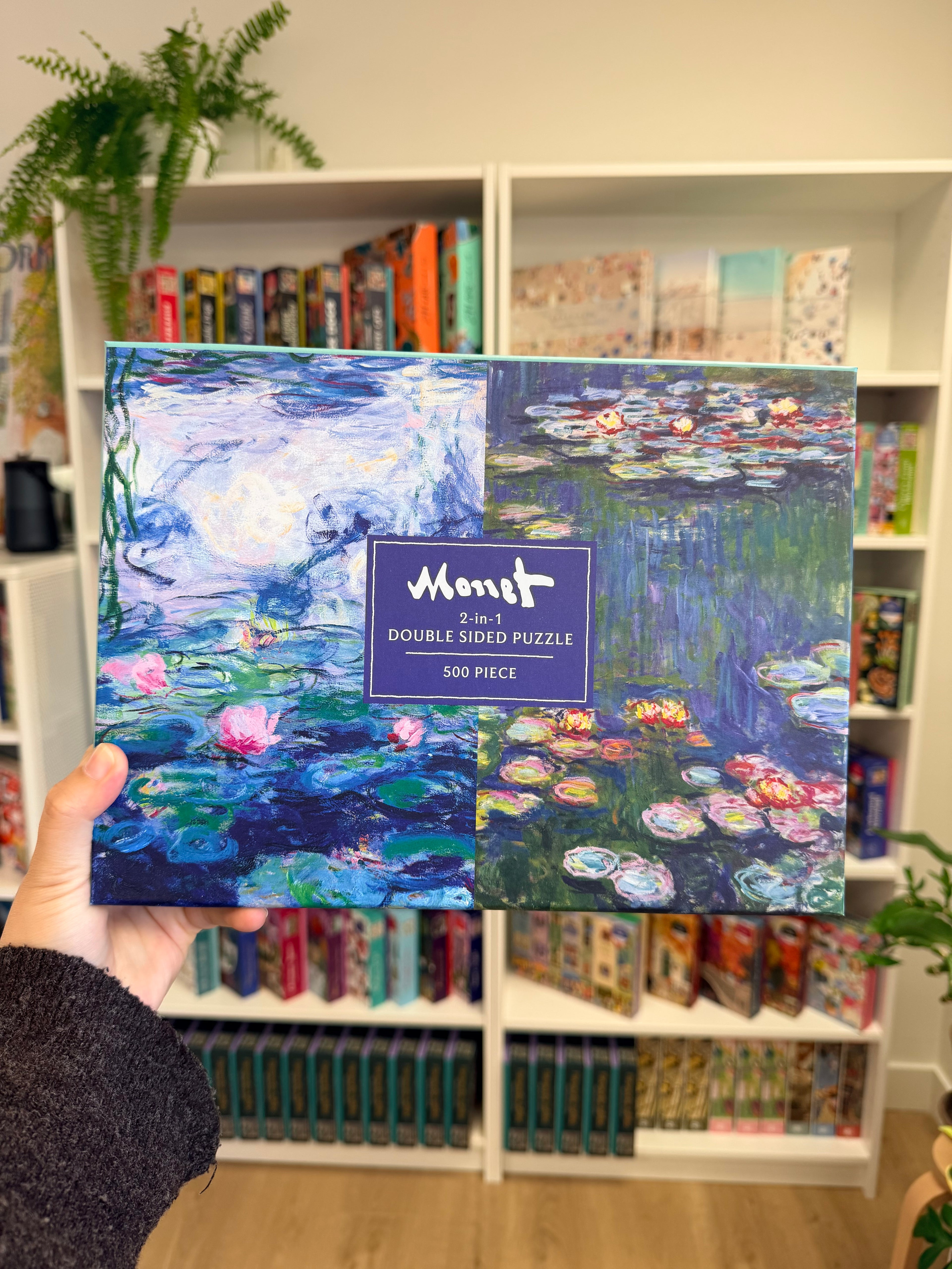 Galison | 500 Pieces | Monet Double Sided Puzzle