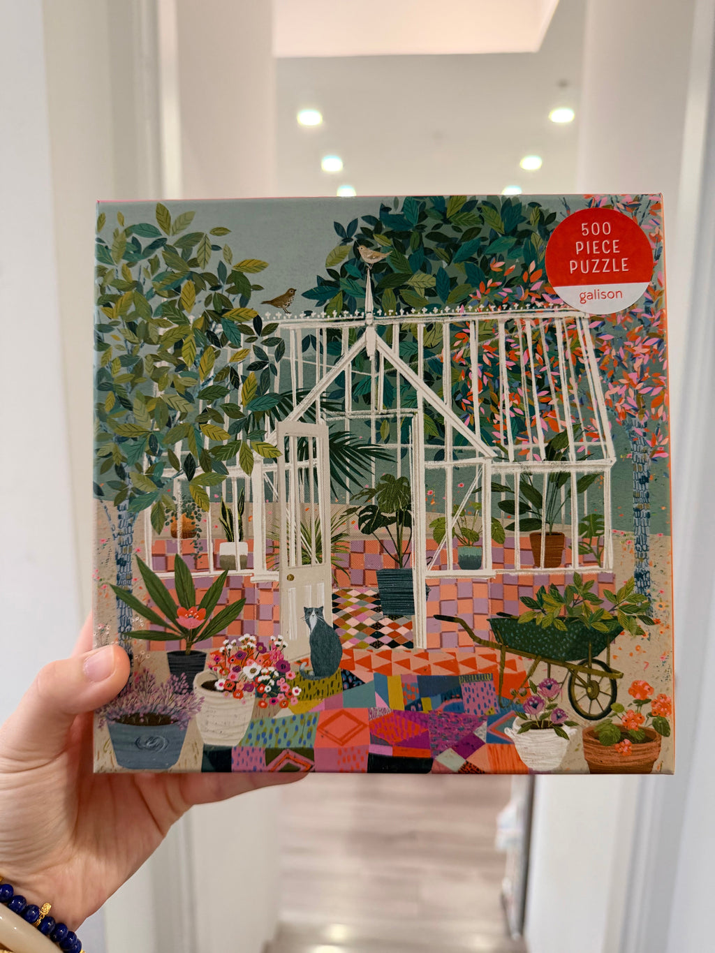 Galison | 500 Pieces | Greenhouse Gardens Puzzle
