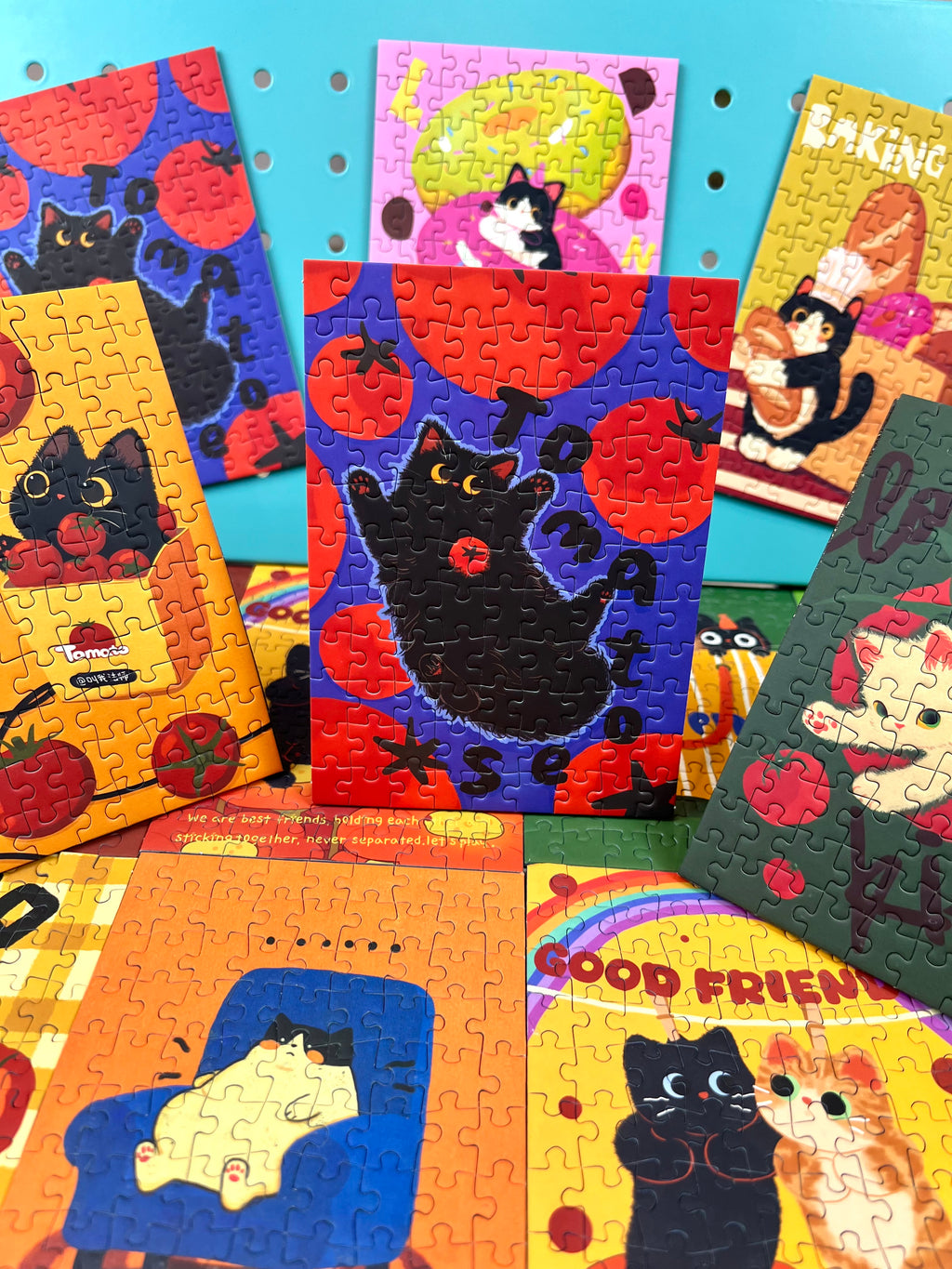 PuffinKids | Puzzle Set |Tomato Kitty