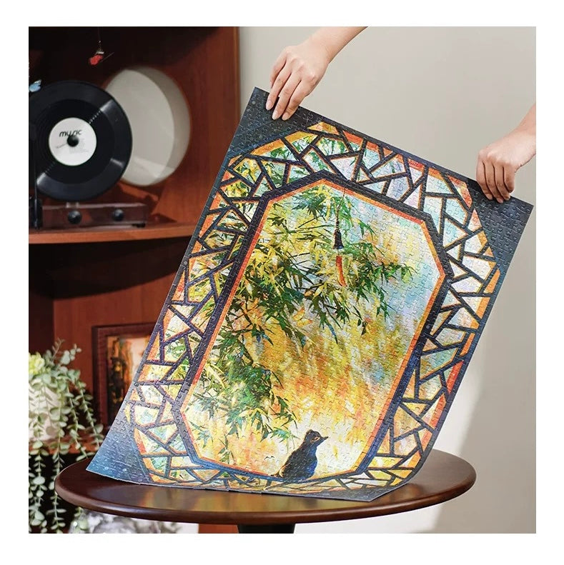 TOI | 1000 Pieces | Bamboo Shadows in Flowing Light-Holographic Finish 竹影流光镭射款