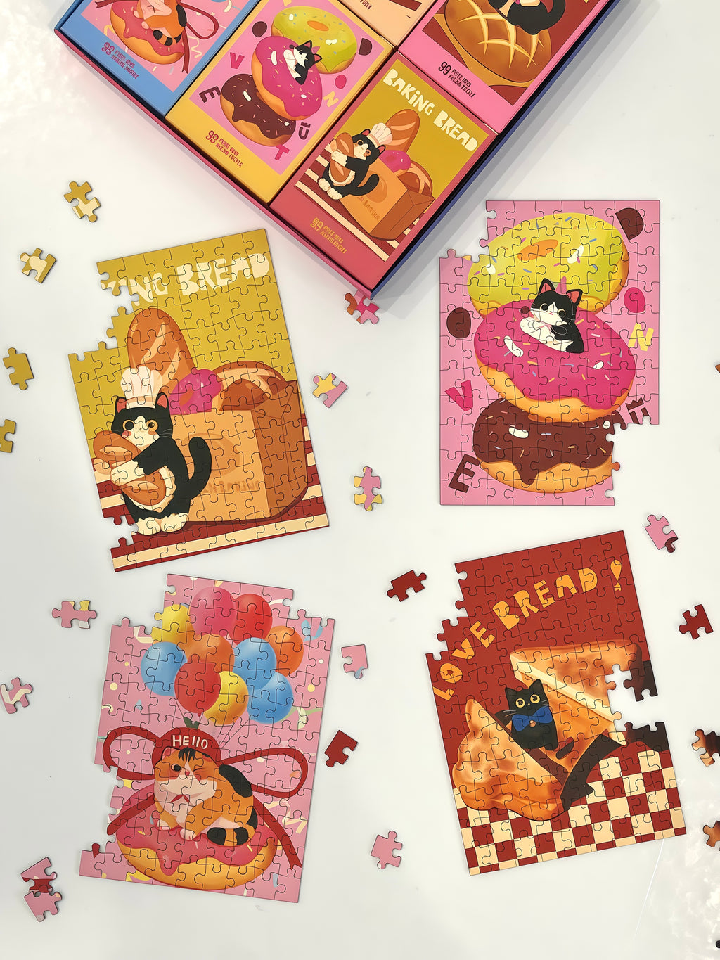 PuffinKids | Puzzle Set | Baking Cat