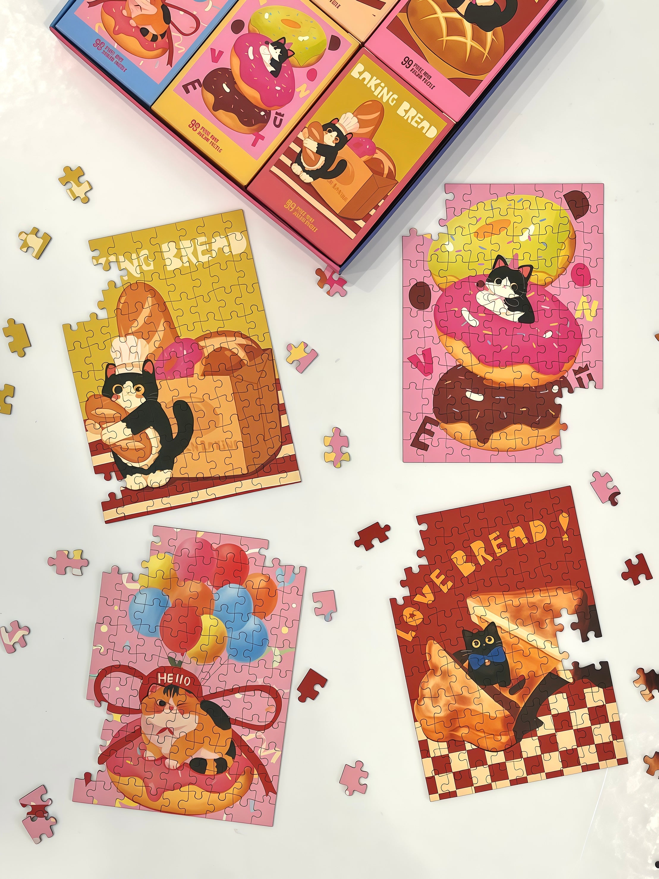 PuffinKids | Puzzle Set | Baking Cat