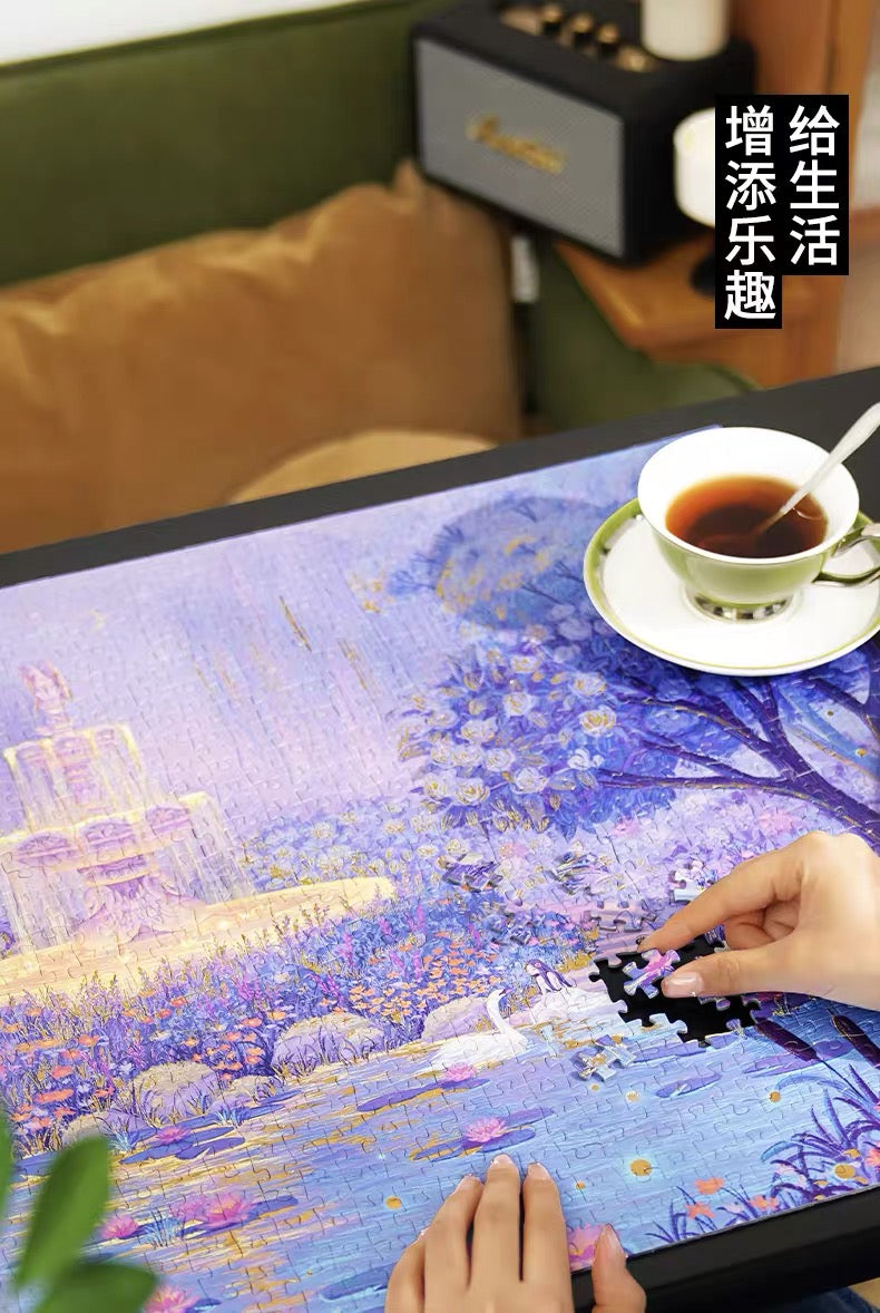 TOI | 1000 Pieces |Gold Wishing Fountain with Gold Foil&Raised UV Finish 金色许愿池金箔浮雕款