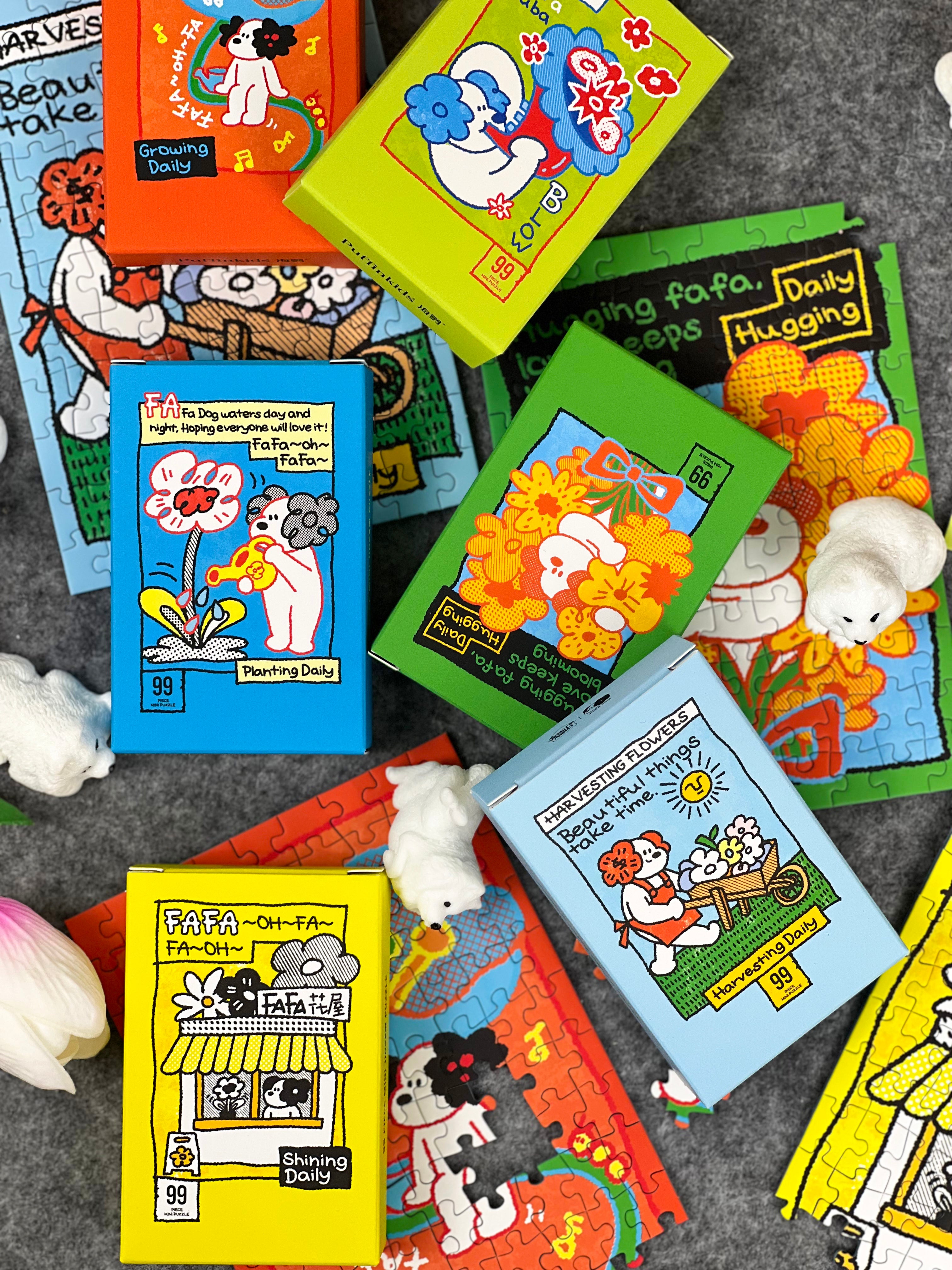 PuffinKids | Puzzle Set | FaFadog’s Blooming Daily