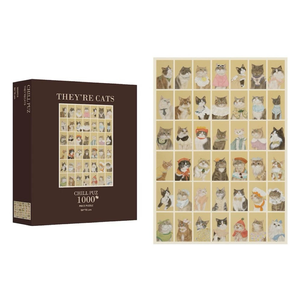 Chill Puz | 1000 Pieces | They're Cats