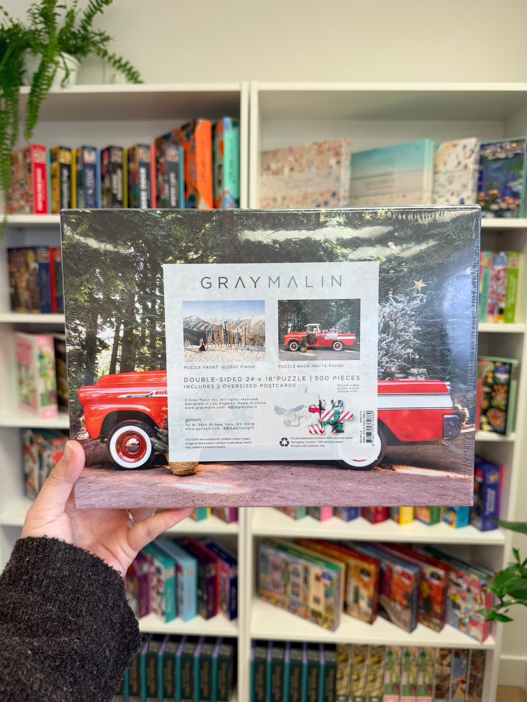 Galison | 500 Pieces | Gray Malin The Winter Holiday Sided Puzzle