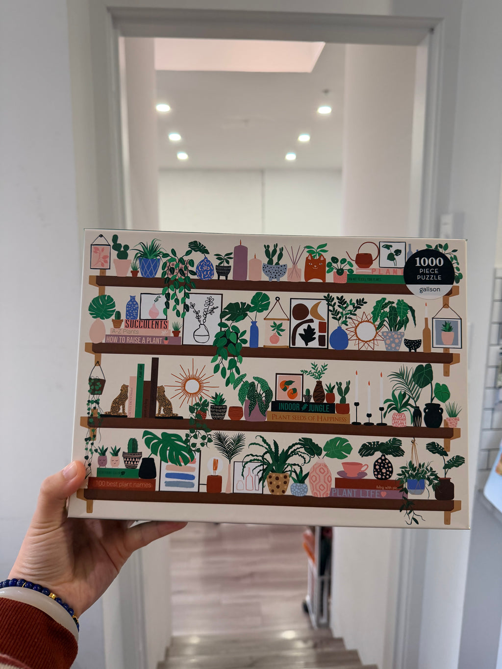 Galison | 1000 Pieces | Plant Shelfie Puzzle