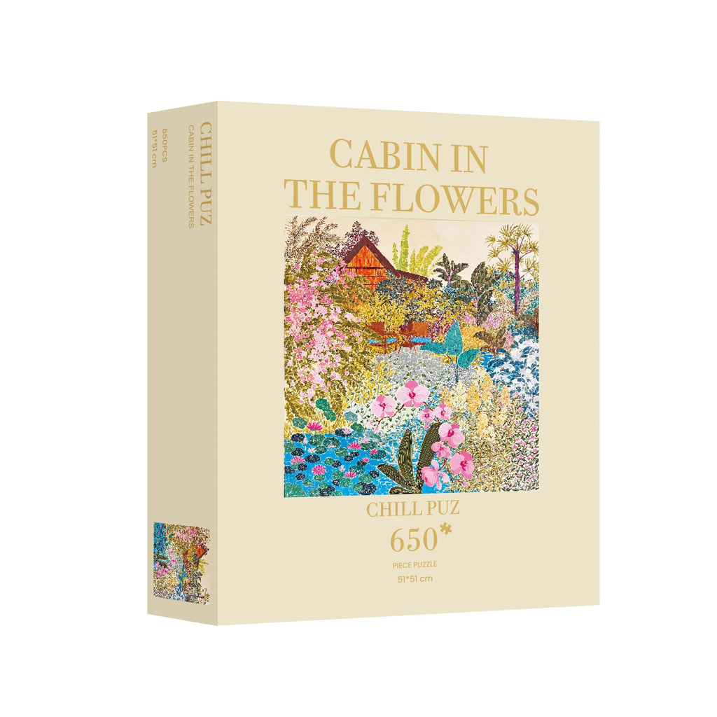 Chill Puz | 650 Pieces | Cabin in the Flowers 花丛小木屋