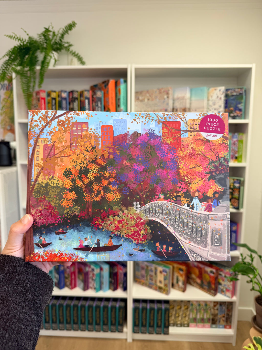 Galison | 1000 Pieces | Autumn on Bow Bridge Puzzle
