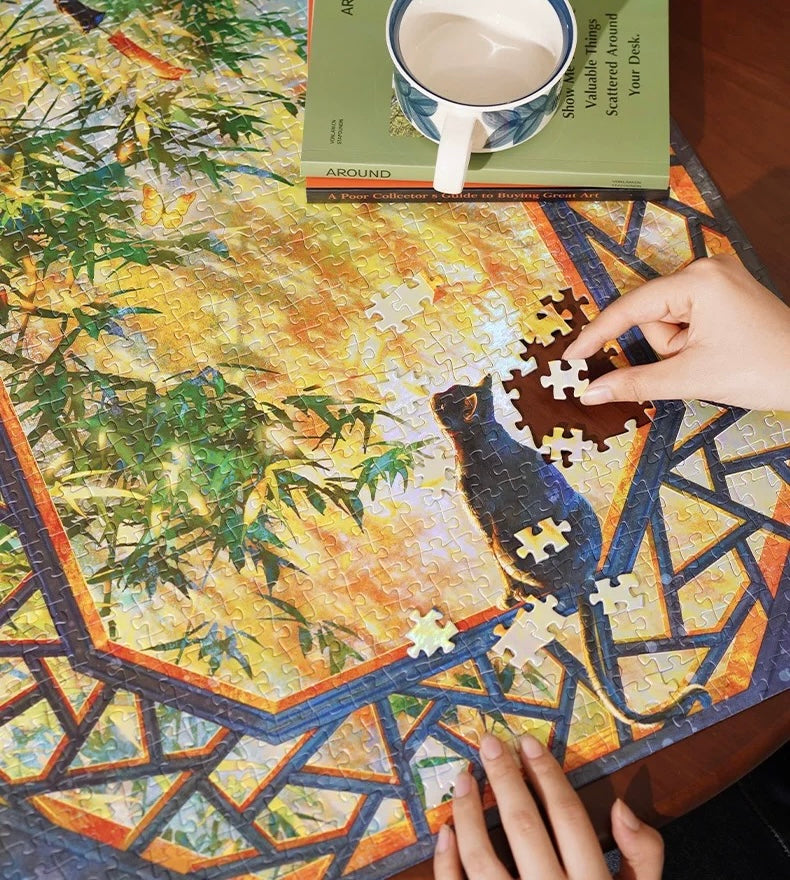 TOI | 1000 Pieces | Bamboo Shadows in Flowing Light-Holographic Finish 竹影流光镭射款