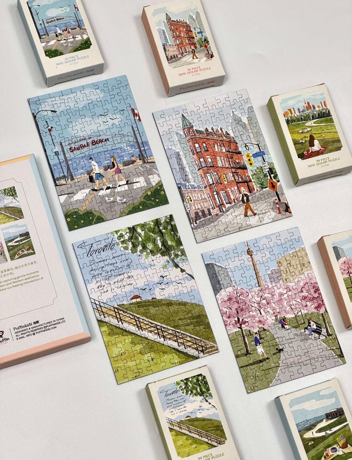 PuffinKids | 99 Pcs*6 Puzzle Set | Trip To Toronto 多伦多之旅小拼