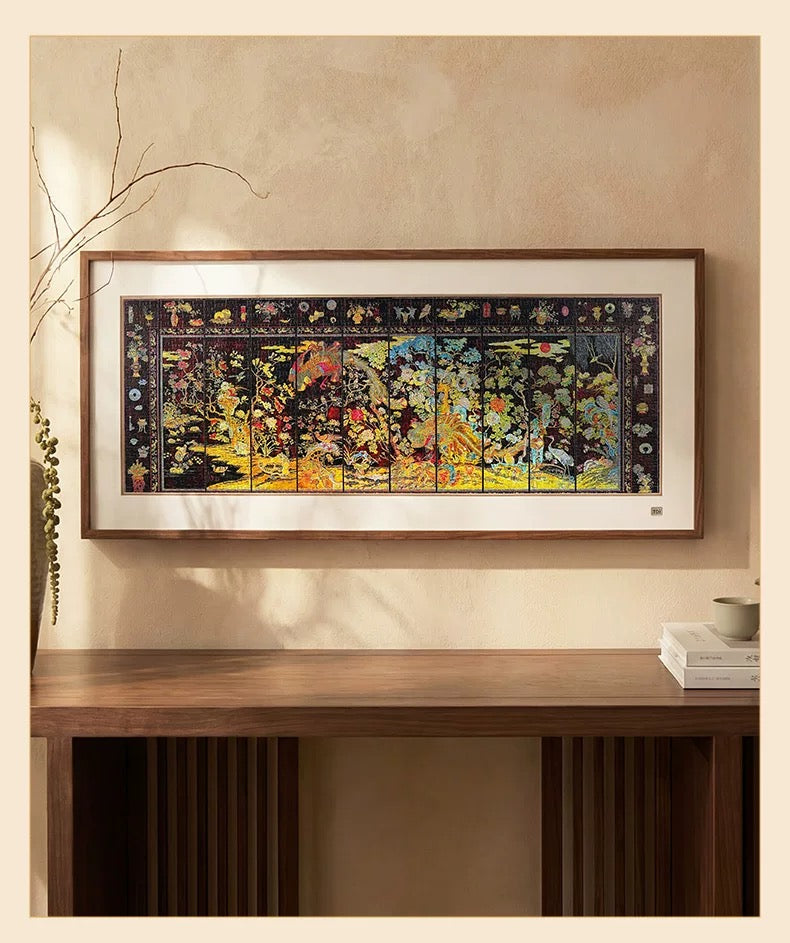 TOI | 1000 Pieces | Phoenix and Hundred Birds Screen-Holographic Finish 百鸟朝凤屏风镭射款