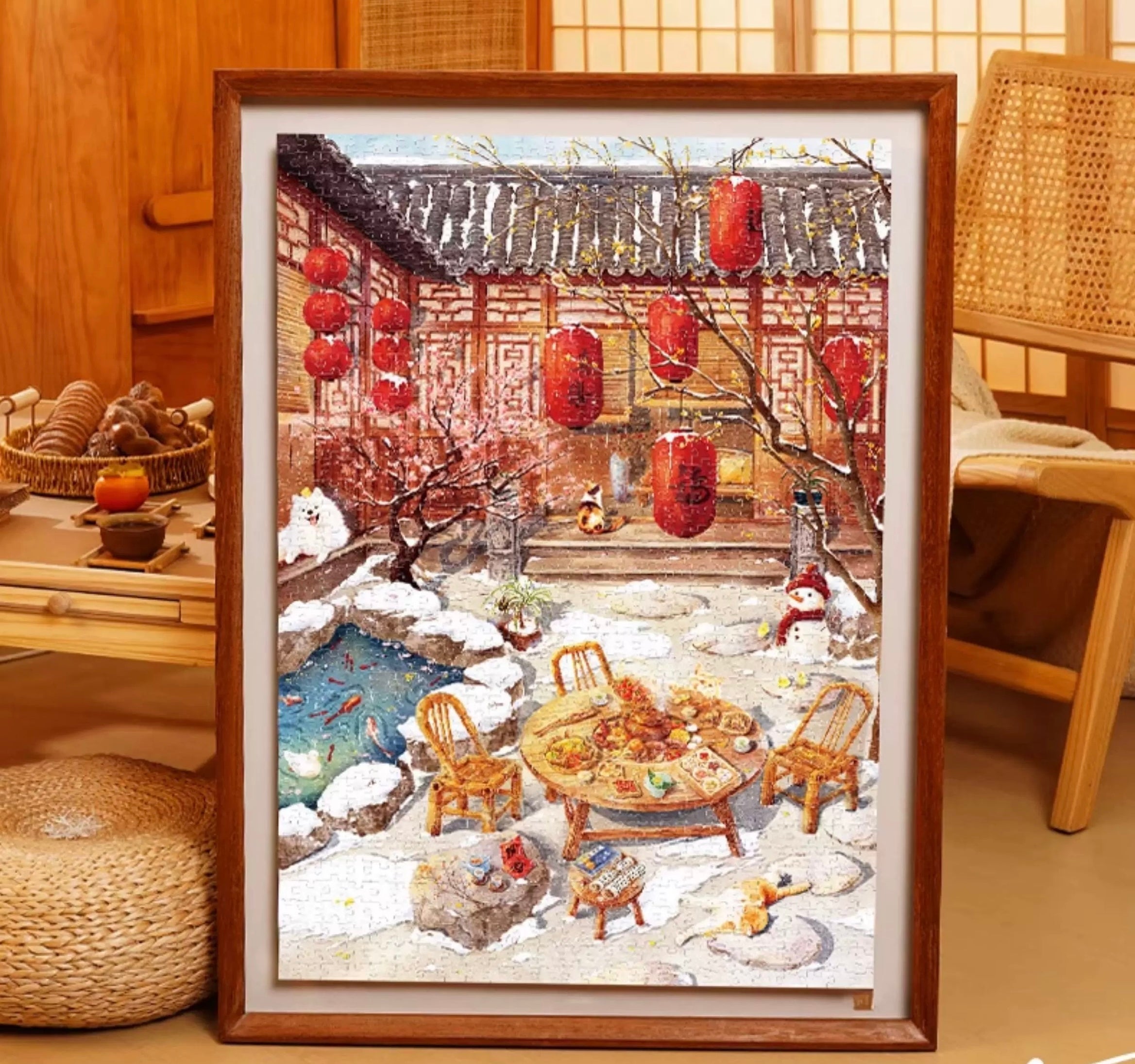 TOI | 1000 Pieces | Winter in Courtyard 国风小院冬-寒梅煮雪
