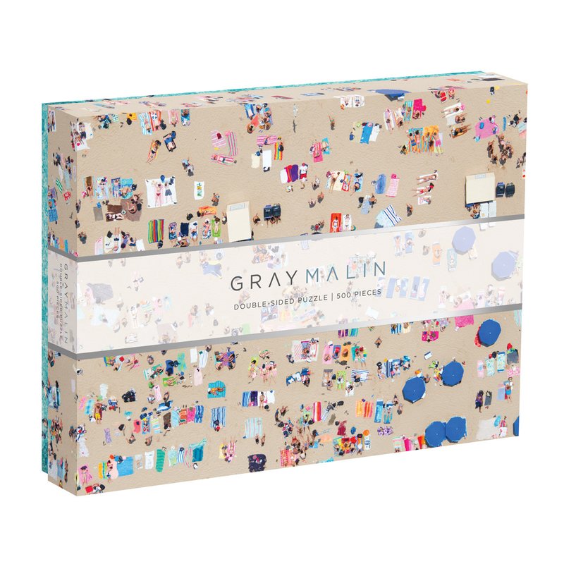 Galison | 500 Pieces | Gray Malin The Beach Double Sided Puzzle