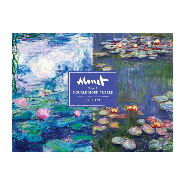 Galison | 500 Pieces | Monet Double Sided Puzzle