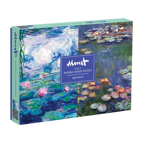 Galison | 500 Pieces | Monet Double Sided Puzzle