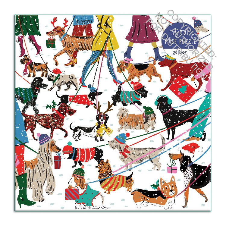Galison | 500 Pieces |  Winter Dogs Puzzle