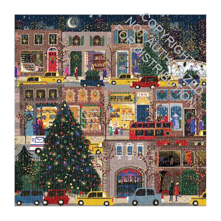 Galison | 500 Pieces |  Winter Lights Foil Puzzle