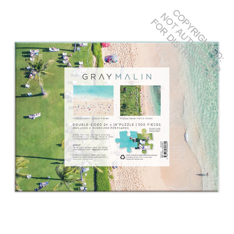 Galison | 500 Pieces | Gray Malin The Hawaii Beach Double Sided Puzzle