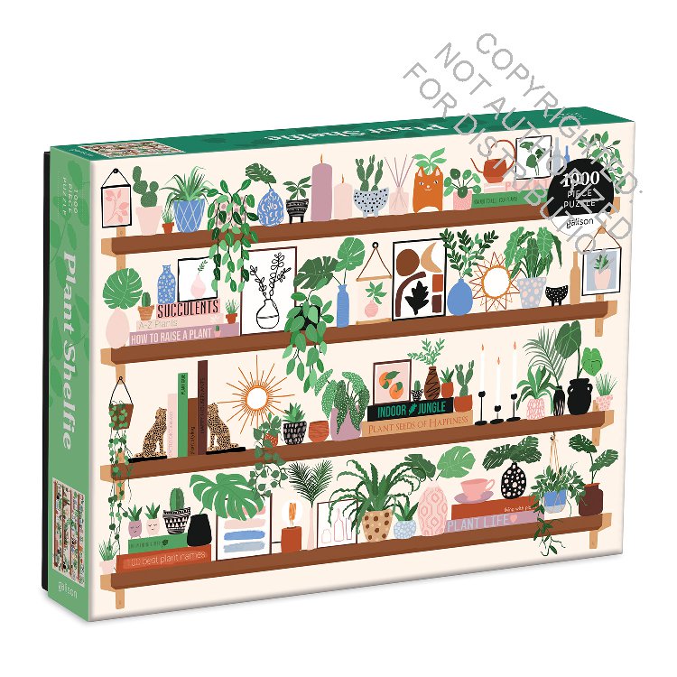 Galison | 1000 Pieces | Plant Shelfie Puzzle