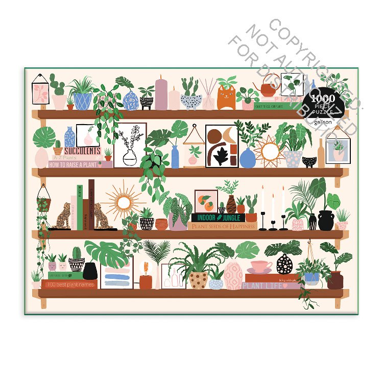 Galison | 1000 Pieces | Plant Shelfie Puzzle