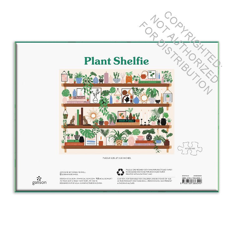 Galison | 1000 Pieces | Plant Shelfie Puzzle
