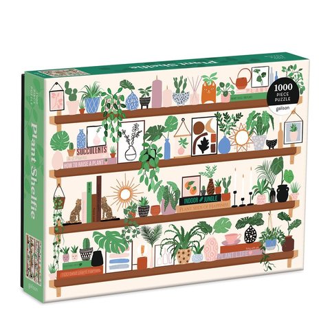 Galison | 1000 Pieces | Plant Shelfie Puzzle