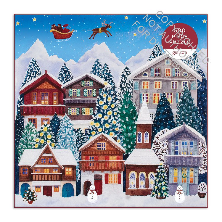 Galison | 500 Pieces | Yuletide Village