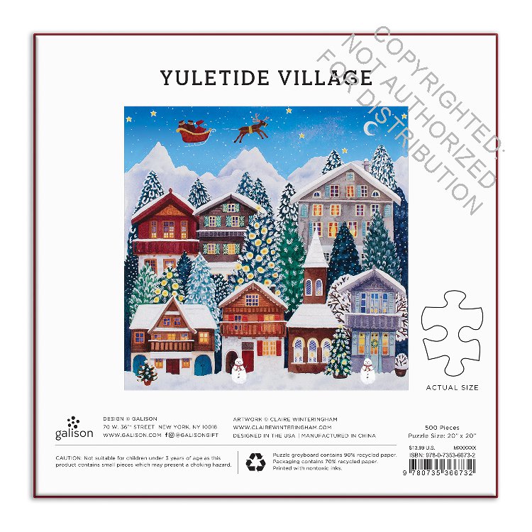 Galison | 500 Pieces | Yuletide Village