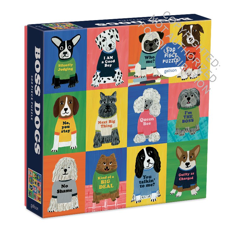 Galison | 500 Pieces | Boss Dogs Puzzle