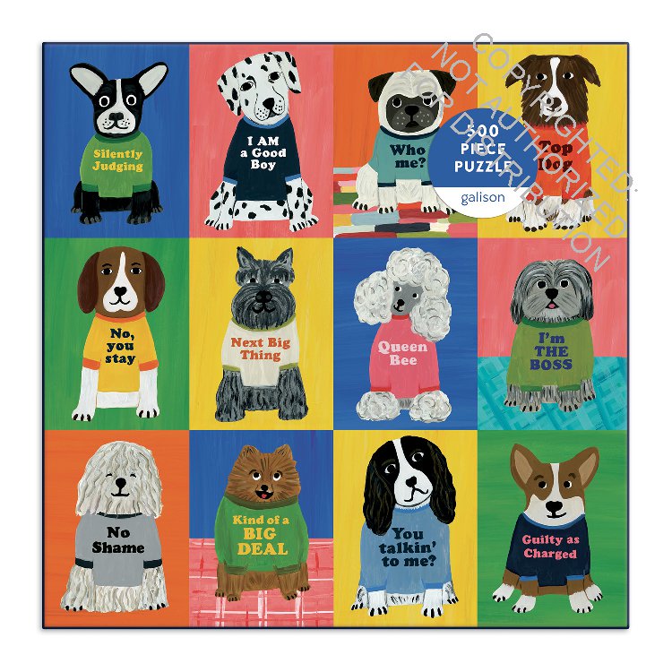 Galison | 500 Pieces | Boss Dogs Puzzle