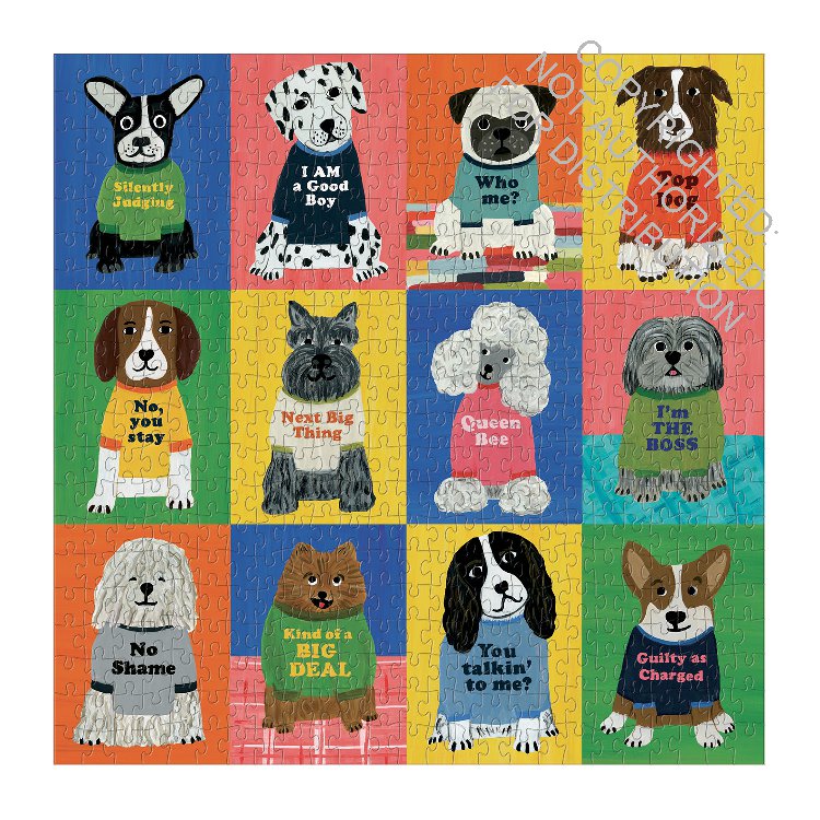 Galison | 500 Pieces | Boss Dogs Puzzle