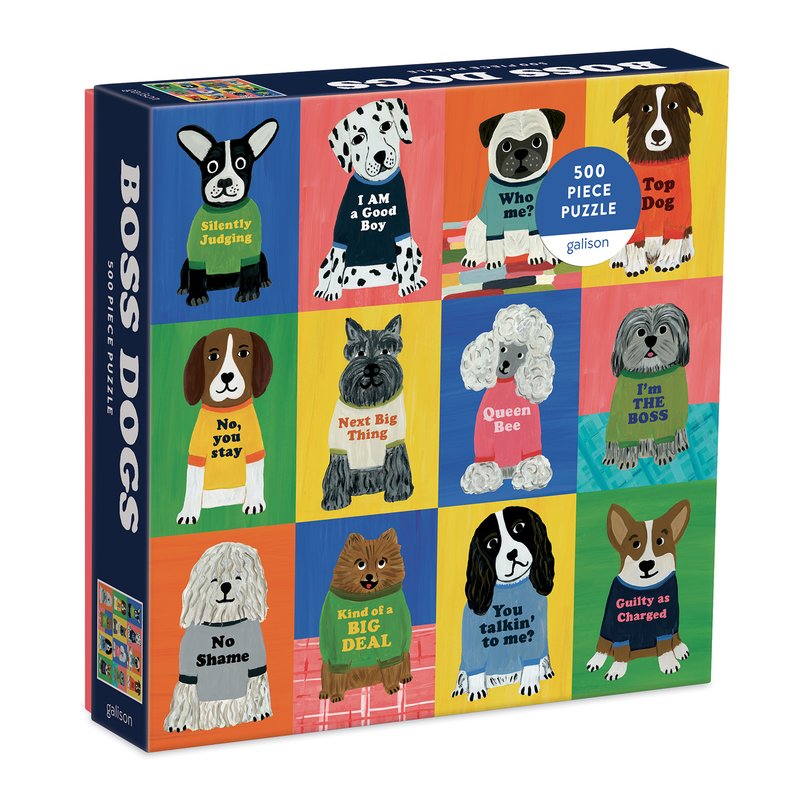 Galison | 500 Pieces | Boss Dogs Puzzle