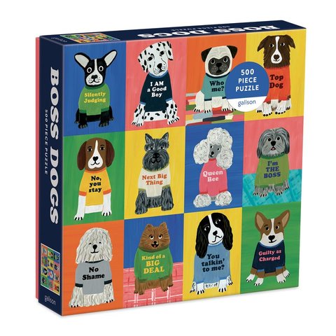 Galison | 500 Pieces | Boss Dogs Puzzle