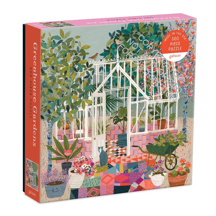 Galison | 500 Pieces | Greenhouse Gardens Puzzle