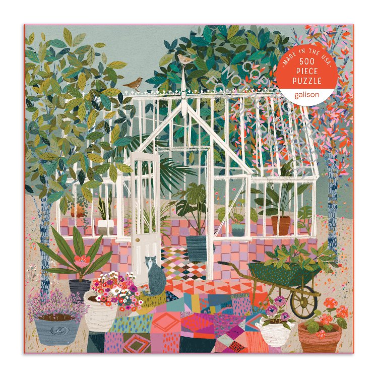 Galison | 500 Pieces | Greenhouse Gardens Puzzle